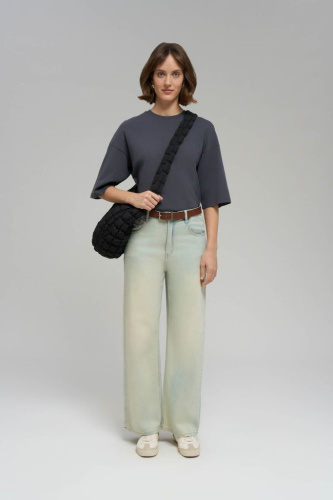 Футболка унисекс из хлопка оверсайз силуэта