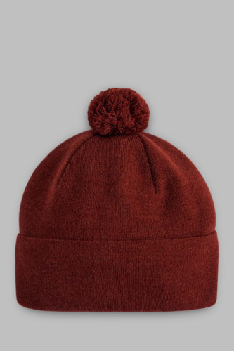 Вязаная шапка с помпоном
