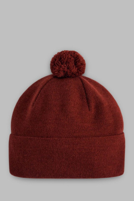 Вязаная шапка с помпоном