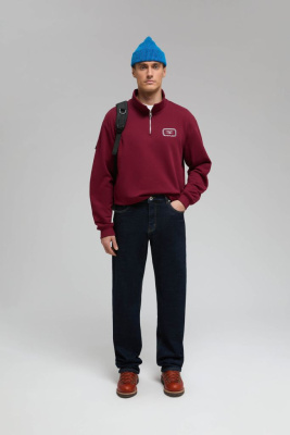 Утепленные джинсы straight fit мужские