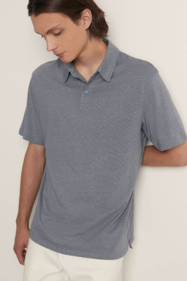 Поло прямого силуэта в полоску