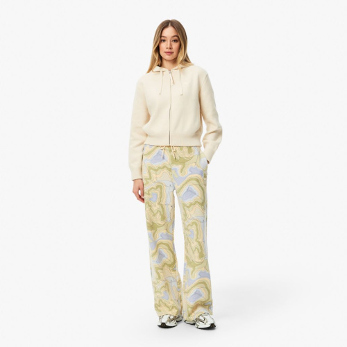 Женские хлопковые спортивные брюки Lacoste оверсайз