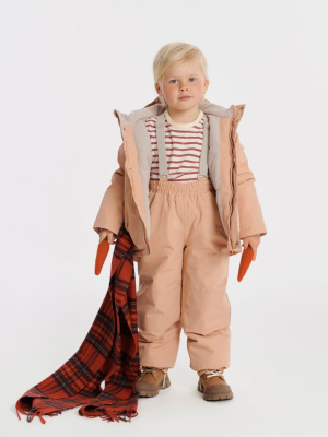 Брюки демисезонные на подтяжках Flint Almond beige