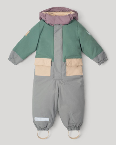 Комбинезон зимний Color block Green Shade