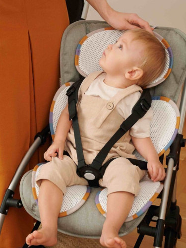 3D матрасик дышащий Classic Leaf Wave