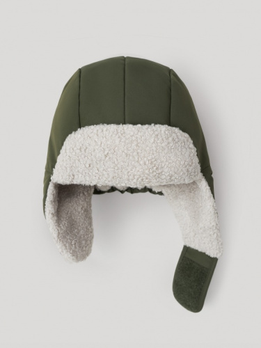 Шапка-ушанка Leokid Color Block Green Scape
