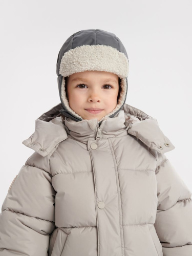 Шапка-ушанка на липучке Piny Deep Gray