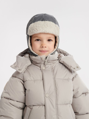 Шапка-ушанка на липучке Piny Deep Gray