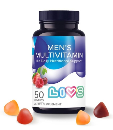 Ливс комплекс мультивит. д/мужчин паст. мармелад. со вкусом фруктов и ягод №50