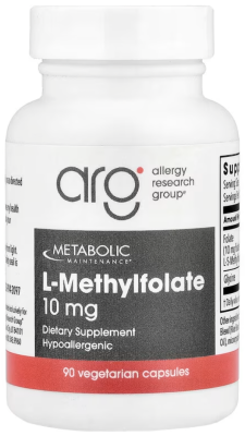 Metabolic Maintenance, L-метилфолат, 10 мг, 90 капсул