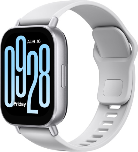 Умные часы Xiaomi Redmi Watch 5 Active Серебристые, с серым ремешком