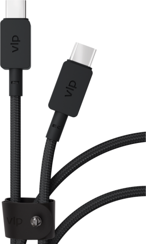 Кабель VLP Nylon Cable USB-C / USB-C 2 м Чёрный