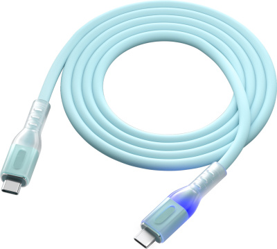 Кабель Red Line pro Shimmer USB-C / USB-C 1 м Зелёный