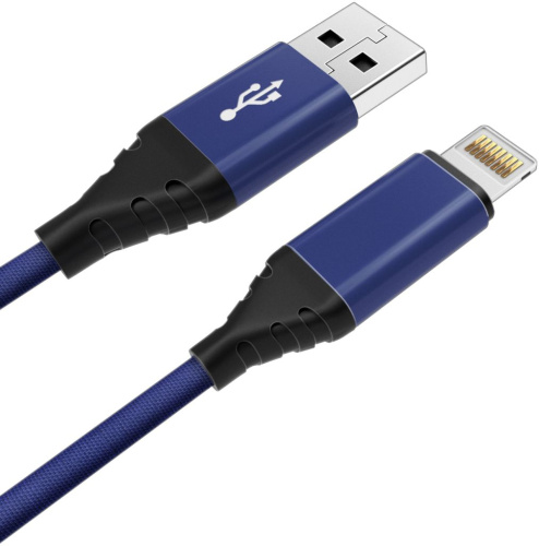 Кабель Akai USB / Apple Lightning 1 м Синий