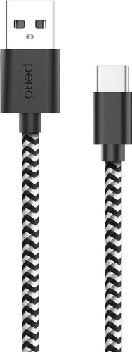 Кабель Pero DC-04 USB / USB-C 2 м Серебристый