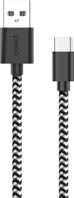 Кабель Pero DC-04 USB / USB-C 2 м Серебристый