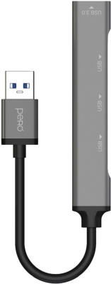 USB-хаб Pero MH01 USB / USB Серый