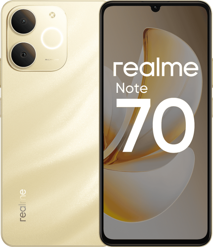 Смартфон realme Note 70 6/128 ГБ Золотой