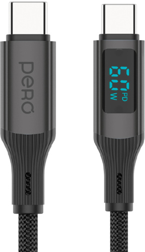 Кабель Pero DC14 Ultimate PD USB-C / USB-C 1,2 м Чёрный