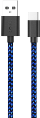 Кабель Pero DC-04 USB / USB-C 1 м Синий