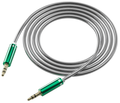 Кабель Red Line Metallix mini-jack / mini-jack 1 м Зелёный