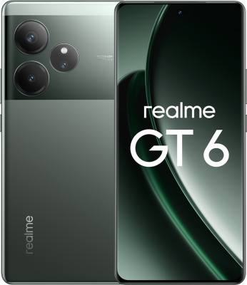 Смартфон realme GT 6 16/512 ГБ Зелёный