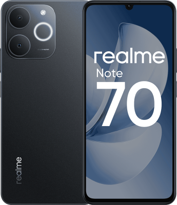 Смартфон realme Note 70 6/128 ГБ Чёрный