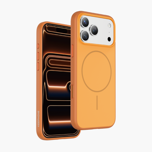 Чехол-накладка Keephone Sumee MagSafe для Apple iPhone 17 Pro пластиковый матовый (оранжевый)
