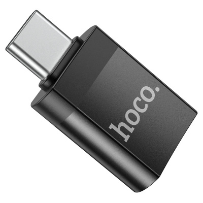 Переходник Hoco UA17 Type-C/USB 3.0 (черный)