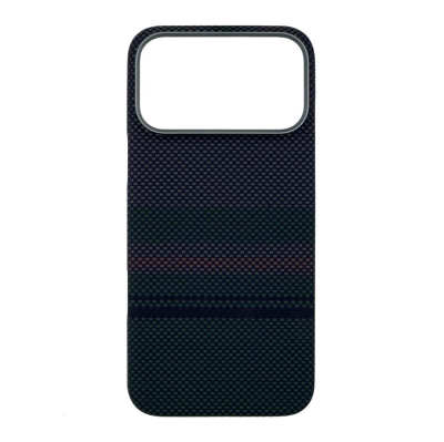 Чехол-накладка Benks ArmorAir Aurora для iPhone 17 Pro Max кевлар (сине-зеленый)