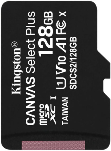 Карта памяти Kingston Canvas Select Plus microSDXC UHS-I 128 ГБ