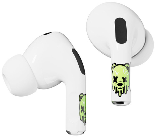Комплект наклеек VLP Easy Art Светящийся медведь для Apple AirPods 4 (2 шт.)