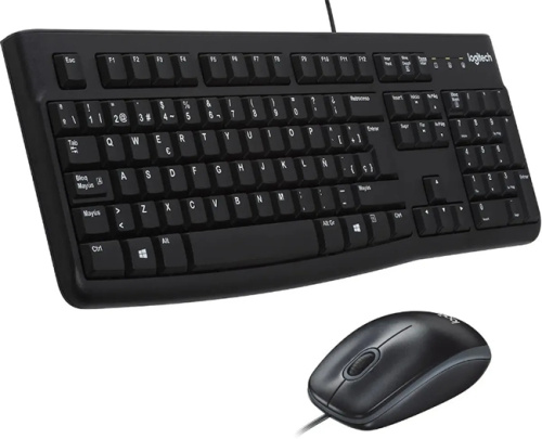 Клавиатура и мышь Logitech MK120 Чёрные