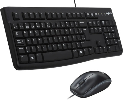 Клавиатура и мышь Logitech MK120 Чёрные