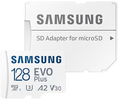 Карта памяти Samsung Evo Plus MB-MC128SA/KR microSDXC 128 ГБ с адаптером