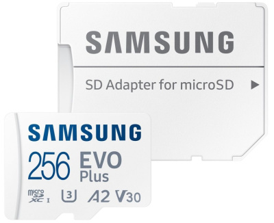 Карта памяти Samsung Evo Plus MB-MC256SA/KR microSDXC 256 ГБ с адаптером