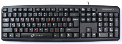 Клавиатура проводная Оклик 90M Чёрная
