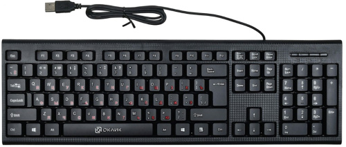 Клавиатура проводная Оклик 120M Чёрная