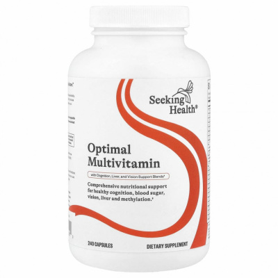 Seeking Health, Optimal Multivitamin Plus, 240 вегетарианских капсул