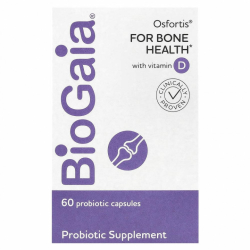 BioGaia, Osfortis с витамином D, 60 капсул