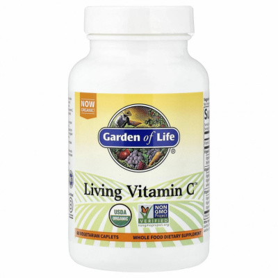 Garden of Life, Living Vitamin C, 60 растительных капсул