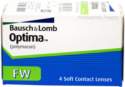Контактные линзы Optima FW 4 линзы (1 упаковка)