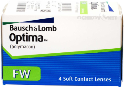 Контактные линзы Optima FW 4 линзы (1 упаковка)