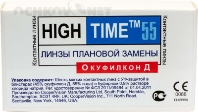Контактные линзы High Time 55 6 линз