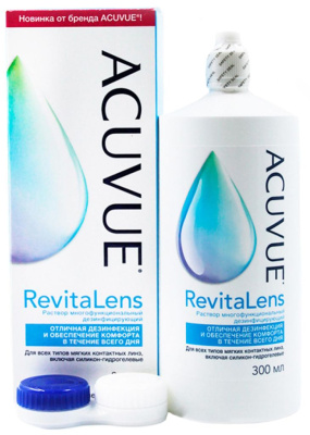 Растворы для линз ACUVUE Revitalenss 300 мл + контейнер