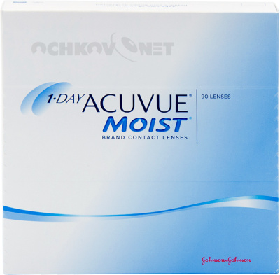 Контактные линзы 1-Day Acuvue Moist 90 линз штук в упаковке
