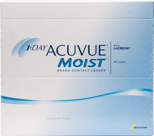Контактные линзы 1-Day Acuvue Moist 180 линз упаковка