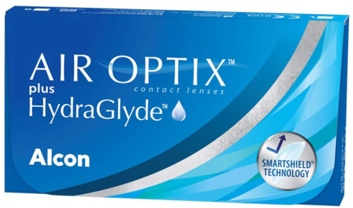 Контактные линзы Air Optix plus HydraGlyde 6 штук в упаковке