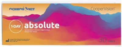 Контактные линзы  Ochkov.Net 1-Day Absolute (Clariti 1-day) 30 линз