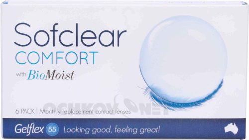 Контактные линзы Sofclear Comfort with BioMoist 6 линз